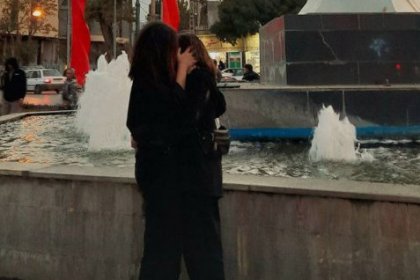 Kiss of Two Young Girls in Arak