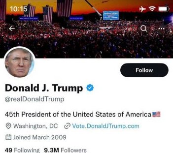Trump's Twitter Account Reactivated