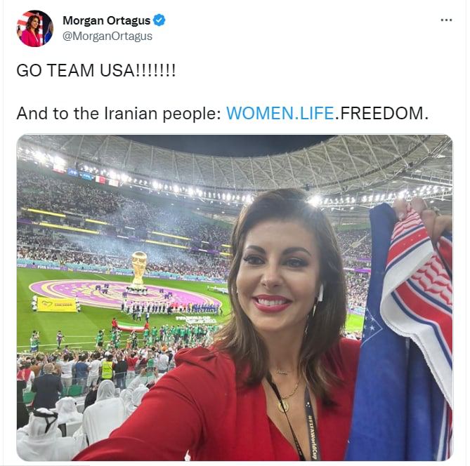 Morgan Ortagus, Trump's Administration Spokesperson, Tweets for the People of Iran: Woman, Life, Freedom