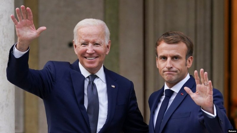 The French President has begun his key visit to the United States