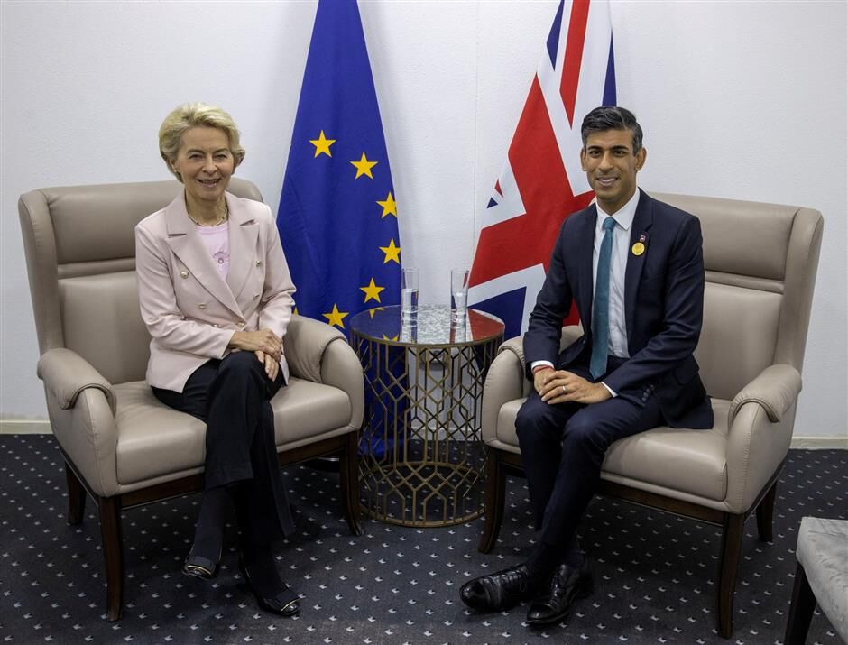 Agreement between Britain and the European Union on the Northern Ireland Protocol