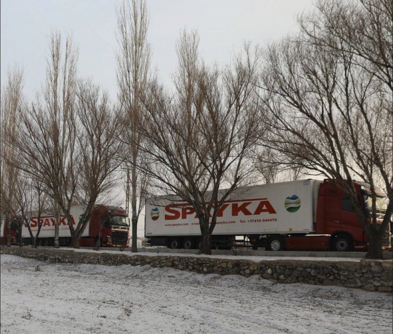 Sending Humanitarian Aid from Armenia to Turkey