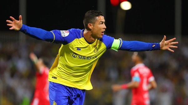 Ronaldo's reaction to reaching the record of 500 goals