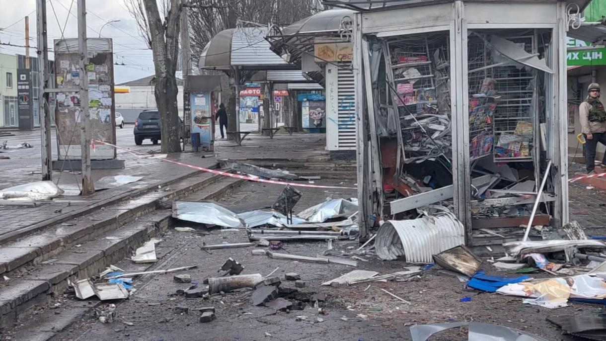 Russian Army's Bombardment of a Residential Area