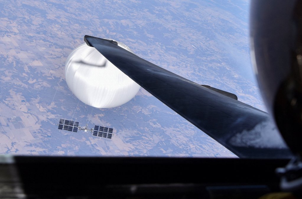 Gathering Information by Chinese Spy Balloon Over America