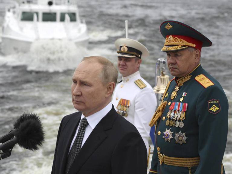 Last Dive of Putin in the Water
