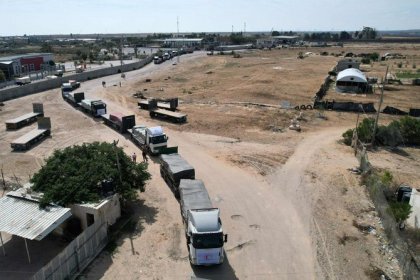 The third shipment of humanitarian aid entered Gaza