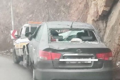Rockfall in Kandovan Route Causes Incident