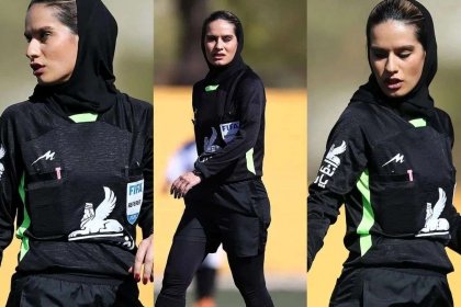 Mahnaz Zakaei becomes the second female referee in the derby