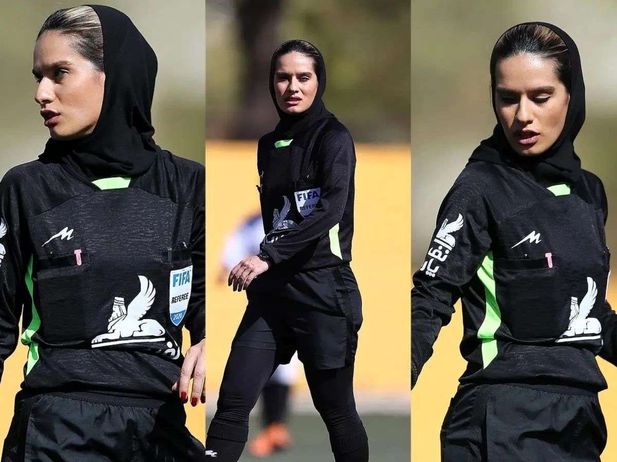Mahnaz Zakaei becomes the second female referee in the derby