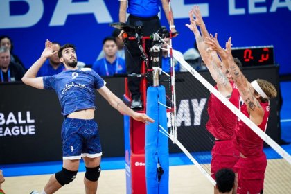 The Iranian national volleyball team defeated the USA