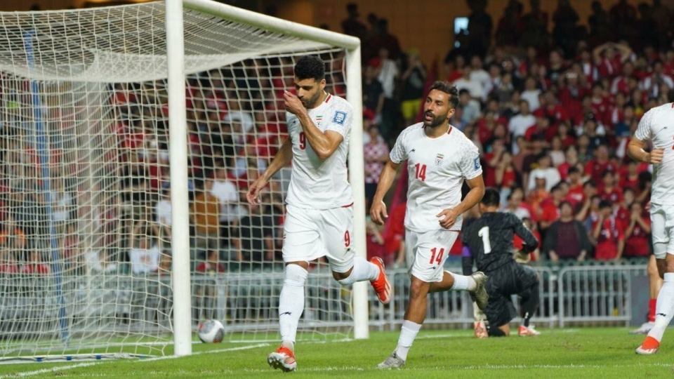 Iran's national football team won against Hong Kong with four goals