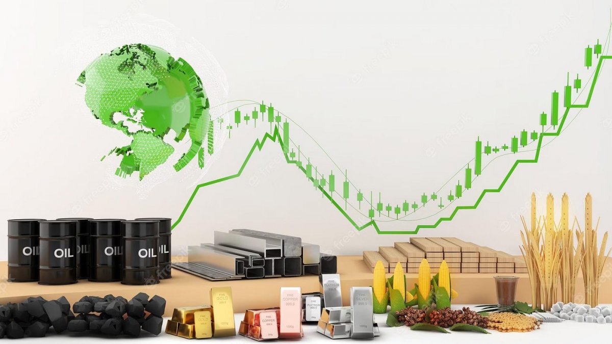 The commodity market is dominated by food products
