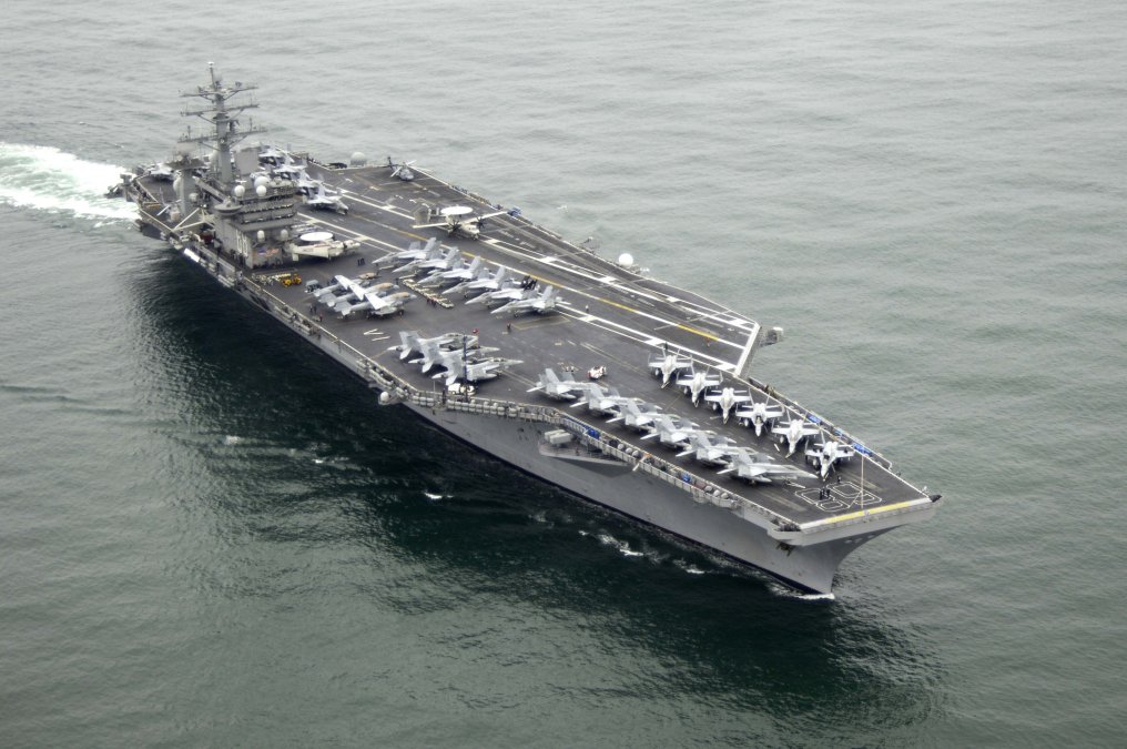 US Warning with Military Ships