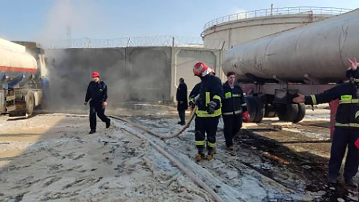 Fire in Kermanshah Oil Company Warehouse