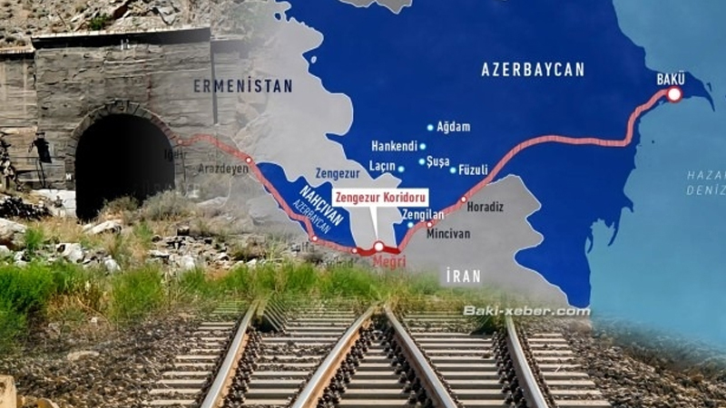 Following the Zangezur Corridor agreement, Turkey begins railway construction to Nakhchivan