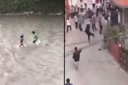الشعب النيبالي يعتدي على وزير المالية في النهر
