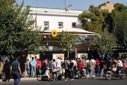 Visa Applicants' Protest Gathering in Front of the German Embassy in Tehran