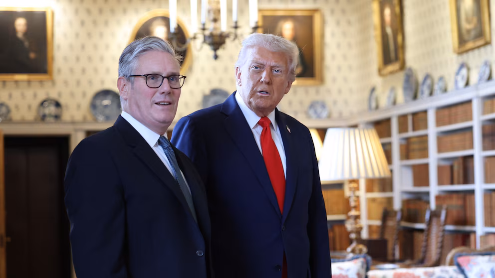 Signing of a Technology Advancement Agreement between Trump and Starmer