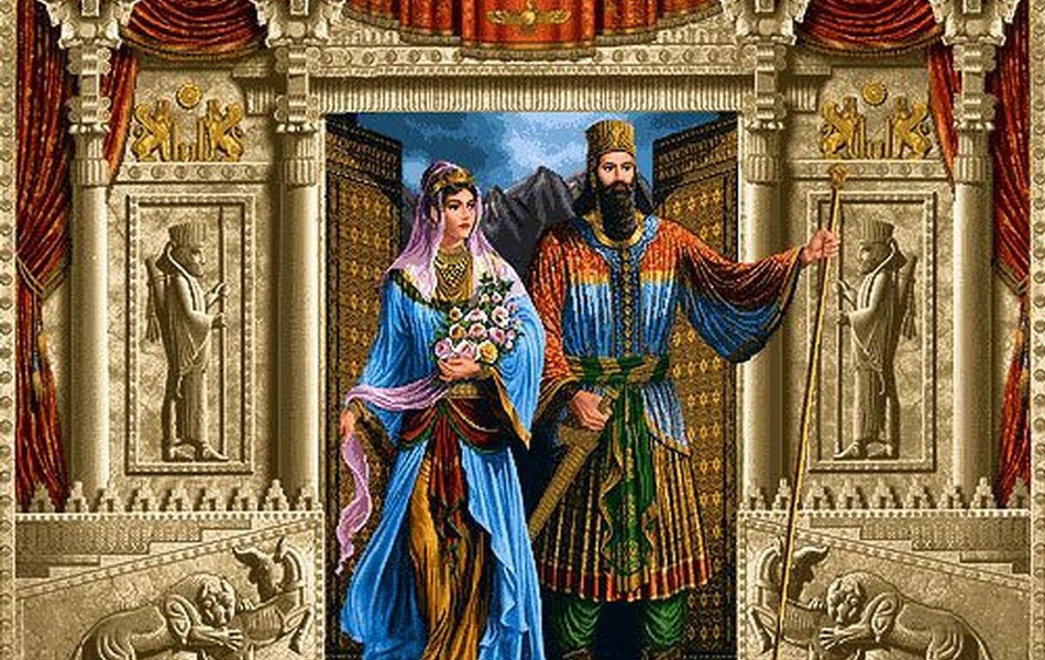 The image of Cyrus the Great and Cassandane on the back of a truck impresses users