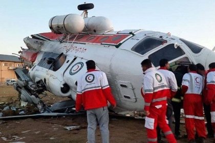 هلیکوپتر امدادی هلال احمر در اشترانکوه دچار سانحه شد