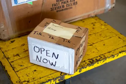 Opening of a suspicious package at Air Force One base made several people sick
