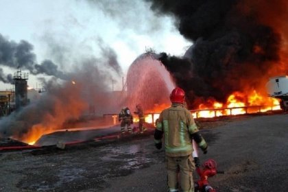 سبعة أشخاص أصيبوا في انفجار محطة وقود جهرم