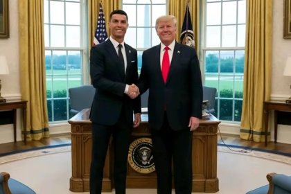 لقاء ودي بين ترامب وكريستيانو رونالدو في البيت الأبيض