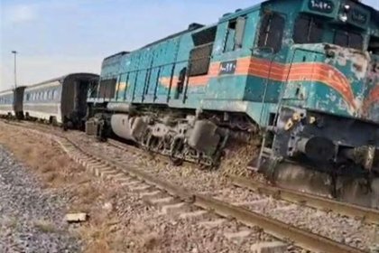 خروج قطار مسافری از ریل در هشتگرد